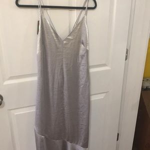 Silver long dress
